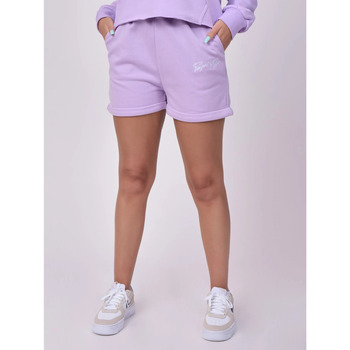 Vêtements Femme Shorts / Bermudas La Fiancee Du Me Short F214133 Violet