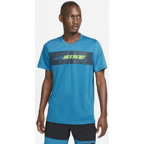 Vêtements Homme T-shirts manches courtes Nike CAMISETA MANGA CORTA HOMBRE  CZ1496 Bleu