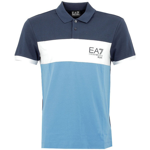 Vêtements Homme T-shirts & Polos EMPORIO ARMANI logo-embroidered crew sweatshirtni Polo Bleu