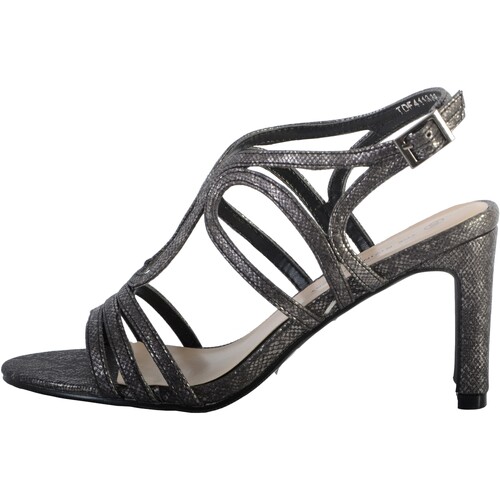 Chaussures Femme Sandales et Nu-pieds The Divine Factory Sandale a Talon TDF 4113 Noir