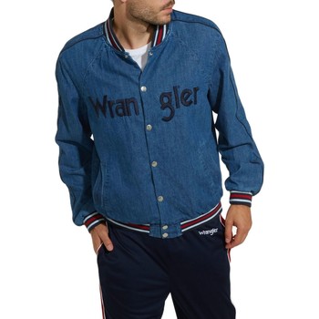 Vêtements Homme Vestes en jean Wrangler Bombers en jeans Bleu H S Bleu