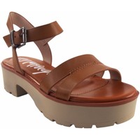 Chaussures Femme Sandales et Nu-pieds MTNG Sandale femme MUSTANG 50437 cuir Marron