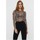 Vêtements Femme T-shirts manches courtes Vero Moda Top transparent à motifs Beige F Beige