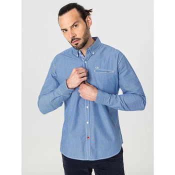 Vêtements Homme Chemises manches longues TBS OBERACHA Bleu