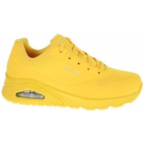 Chaussures Femme Baskets basses Skechers Uno Stand ON Air Jaune
