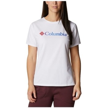 Vêtements Femme T-shirts denims courtes Columbia Levi's Youth T-shirt comoda bianco acceso con logo Blanc