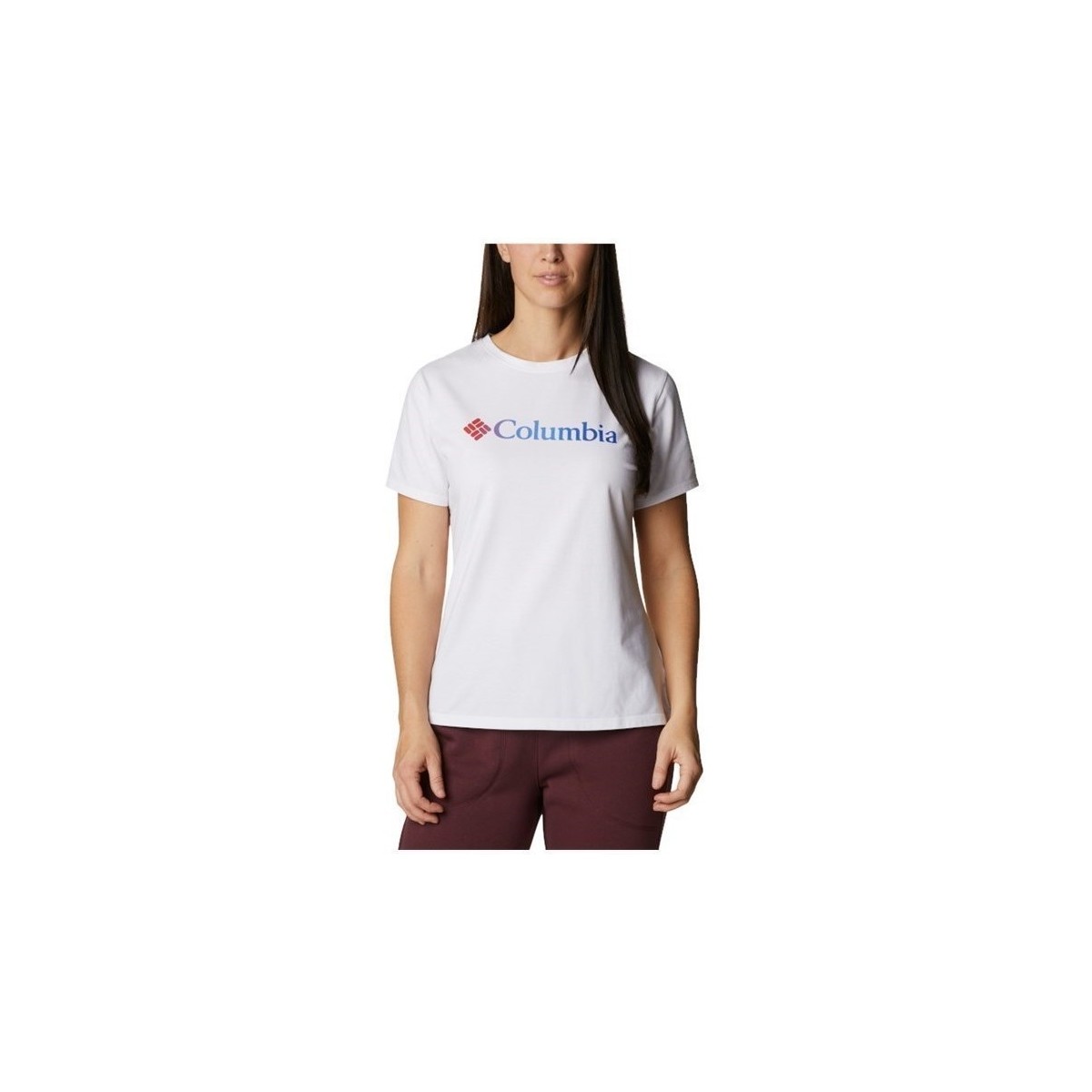 Vêtements Femme T-shirts manches courtes Columbia Sun Trek W Graphic Tee Blanc