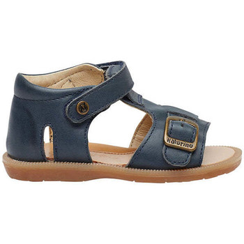 Chaussures Garçon Sandales et Nu-pieds Naturino Sandales en cuir à scratch QUARZO Bleu