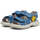 Chaussures Garçon Sandales et Nu-pieds Naturino Sandales en cuir à scratch DOCK Bleu