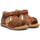 Chaussures Garçon Sandales et Nu-pieds Naturino Sandales en cuir à scratch QUARZO Marron