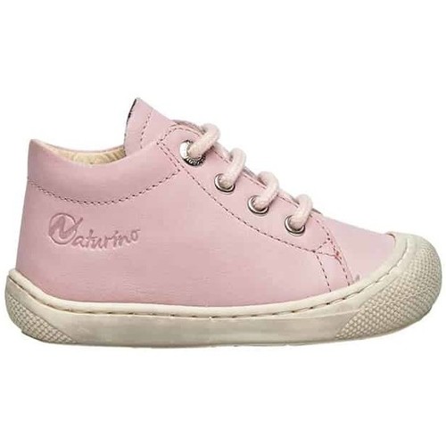 Bottines Fille Naturino COCOON-Chaussures premiers pas en cuir nappa rose - Chaussures Bottine Enfant 65 