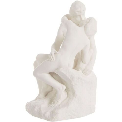 Maison & Déco Presse Papier Danseuse Sur Parastone Reproduction Le Baiser de Rodin 14 cm Blanc