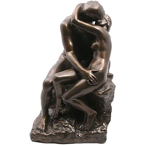 Maison & Déco Statuettes et figurines Parastone Reproduction Le Baiser de Rodin 17 cm Marron