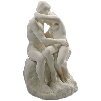 Maison & Déco Presse Papier Danseuse Sur Parastone Reproduction Le Baiser de Rodin 25 cm Blanc