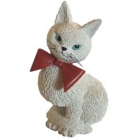 Maison & Déco Statuettes et figurines Parastone Statuette Coquette Les chats par Dubout Blanc