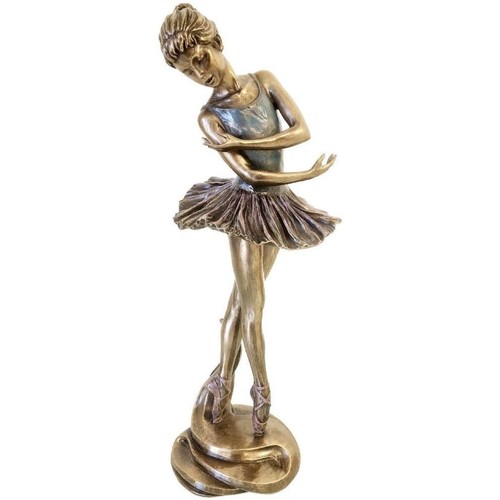 Maison & Déco Statuettes et figurines Parastone Statuette Danseuse aspect bronze 26 cm Doré