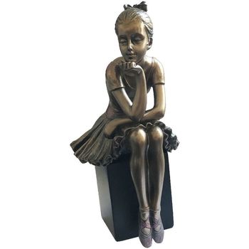 Maison & Déco Bouts de canapé / guéridons Parastone Statuette danseuse aspect bronze 15 cm Doré