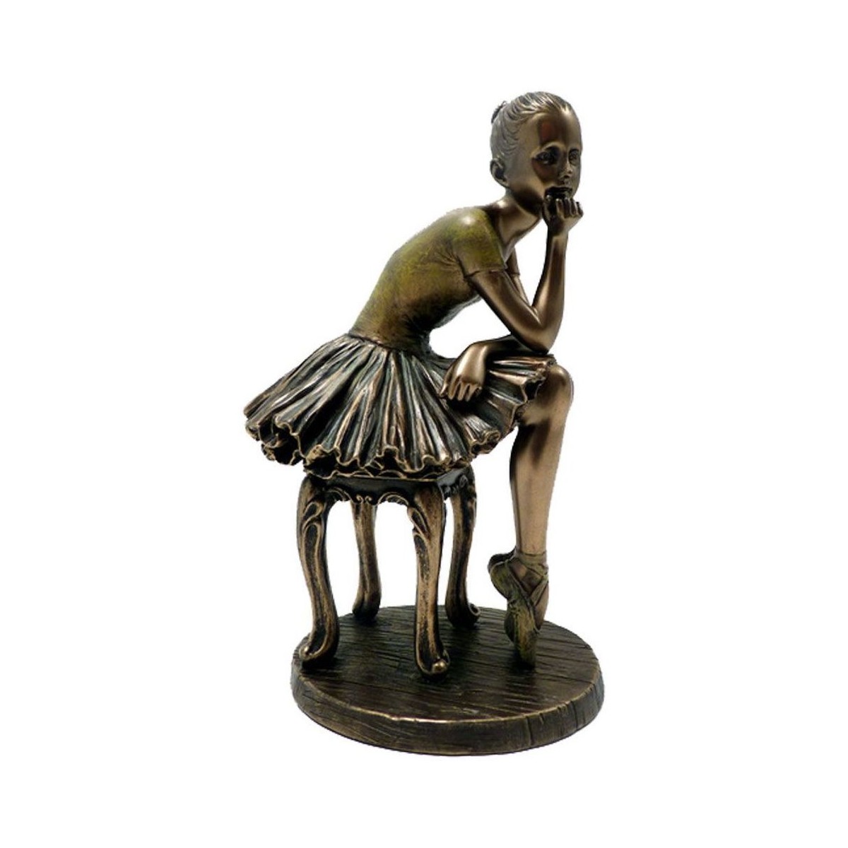 Voir mes préférés Statuettes et figurines Parastone Statuette Danseuse de collection aspect bronze 19 cm Doré