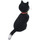 Maison & Déco Plaids / jetés Statuette Dubout Les chats Grande Espérance Noir