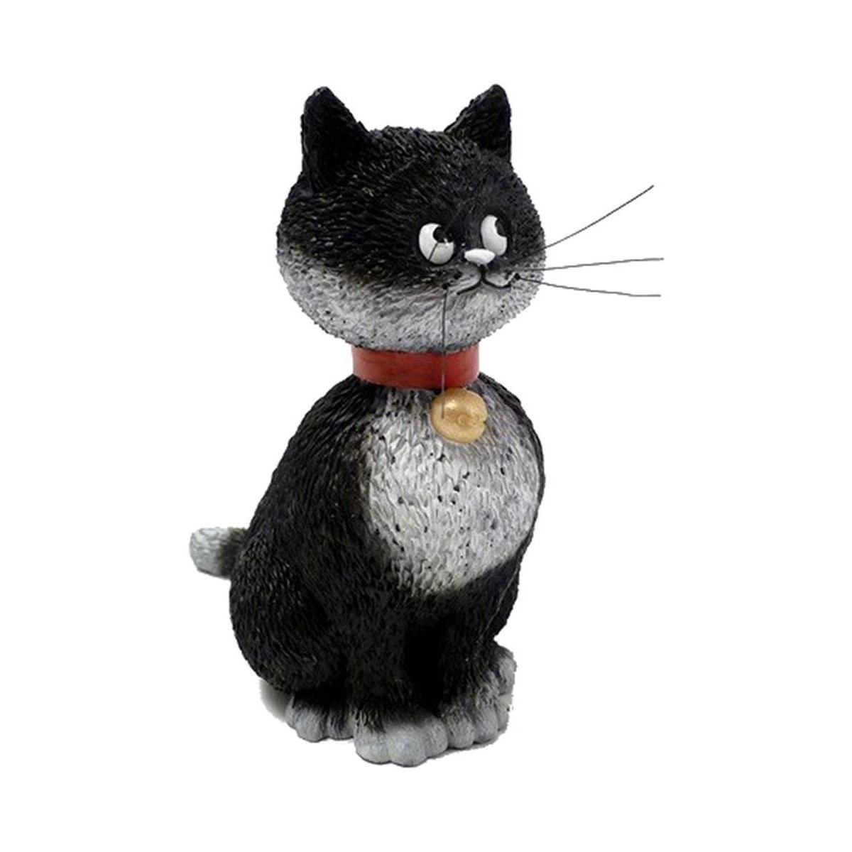 Maison & Déco Plaids / jetés Statuette Dubout Les chats Grande Espérance Noir
