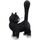 Maison & Déco Utilisez au minimum 1 lettre majuscule Statuette Les chats de Dubout Noir