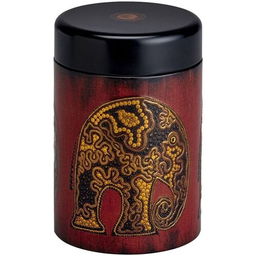 Vases / caches pots dintérieur Paniers / boites et corbeilles Eigenart Boite Africa pour le thé Contenance 125 gr Rouge