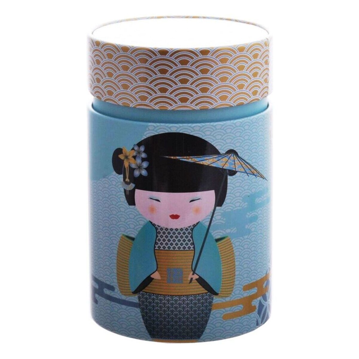 Maison & Déco Paniers / boites et corbeilles Eigenart Petite boite Little Geisha pour le thé Contenance 150 gr Bleu