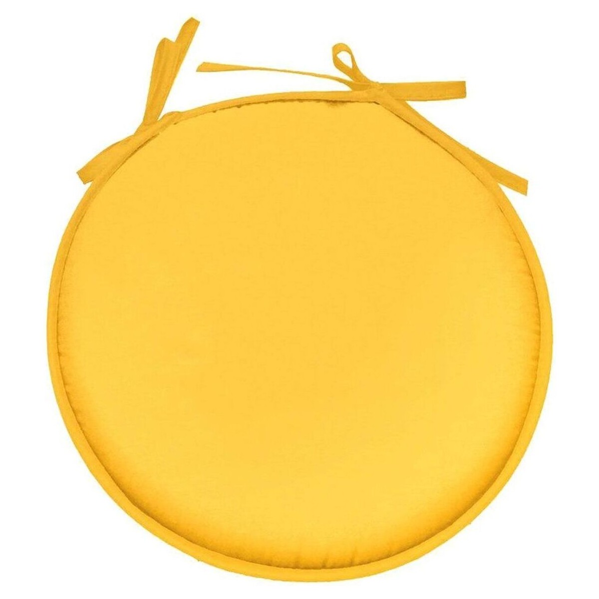 Maison & Déco Galettes de chaise Stof Galette de chaise jaune ronde en polyester Jaune
