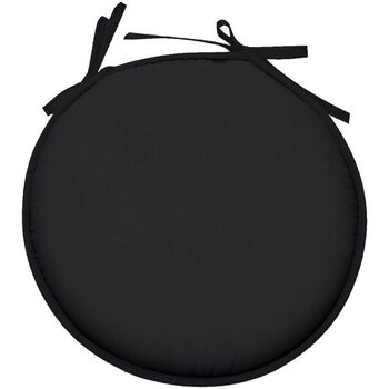Maison & Déco Coussins Stof Galette de chaise Noir ronde en polyester Noir