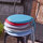 Maison & Déco Galettes de chaise Stof Galette de chaise ronde en polyester terracota Rouge