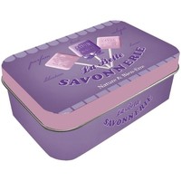 Maison & Déco Paniers, boites et corbeilles Enesco Boîte à charnière en métal pour Savonnette - Provence Violet
