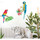 Maison & Déco Stickers Sud Trading Stickers muraux perroquets Multicolore