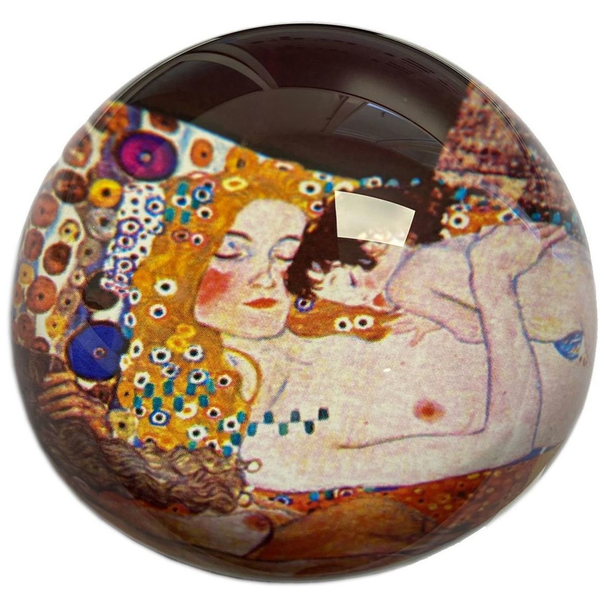 Maison & Déco Statuettes et figurines Parastone Presse papier Klimt - Les trois phases de la vie de la femme Jaune