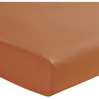 Maison & Déco Draps housse Essix Drap housse Ecureuil en percale de coton 80 fils 180 x 200 cm Orange