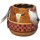 Maison & Déco Vases / caches pots d'intérieur Sud Trading Vase déco d'inspiration Amérindienne 13 cm Marron