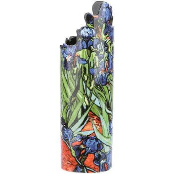 Parastone Vase en céramique silhouette Van Gogh - Les Iris Bleu