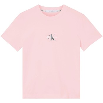 Vêtements T-shirts manches courtes Calvin Klein Jeans T-shirt  ref_51706 TN9 Rose Rose