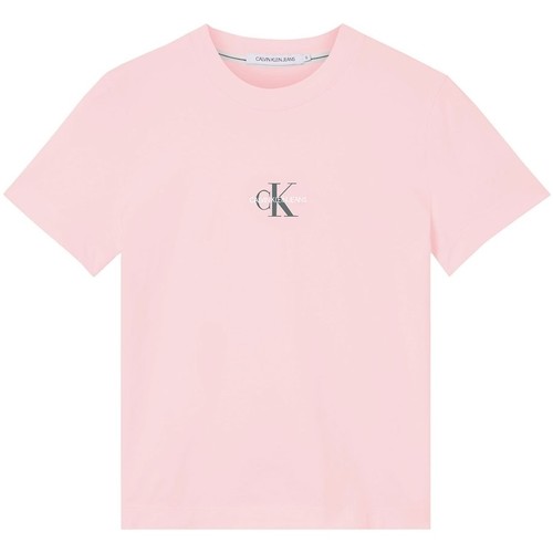 Vêtements Femme T-shirts & Polos Calvin Klein Jeans T-shirt  ref_51706 TN9 Rose Rose