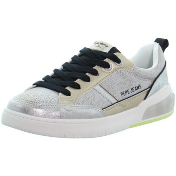 Chaussures Femme Baskets basses Pepe JEANS Goldie Baskets  Marble Crack ref 51908 Gris Gris