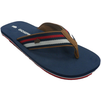 Chaussures Homme Chaussons Gioseppo Tongs homme piscine plage bande de tissu Bleu