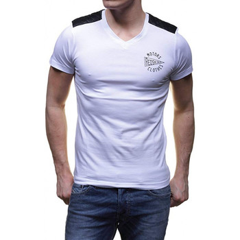 Vêtements Homme T-shirts manches courtes Redskins - T Shirt Homme Sawyer Calder Blanc - Couleur Blanc Blanc