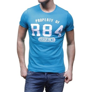 Vêtements Homme T-shirts manches courtes Redskins T-Shirt Homme ERTY Turquoise Bleu