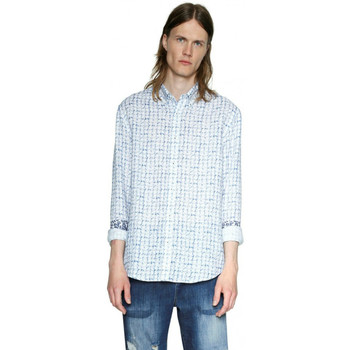 Vêtements Homme Chemises manches longues Desigual Chemise Terry Blanc 18SMCW45 Blanc