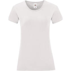 Vêplacket Femme T-shirts manches courtes Kapital Nordic fleece sweatshirt Grau 61444 Blanc