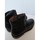 Chaussures Homme Boots Pellet Bottines en cuir noir , doublure interieure en cuir , femeture s Noir