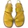 Chaussures Femme Sandales et Nu-pieds Kebello Sandales multibrides, talon plat Jaune F Jaune