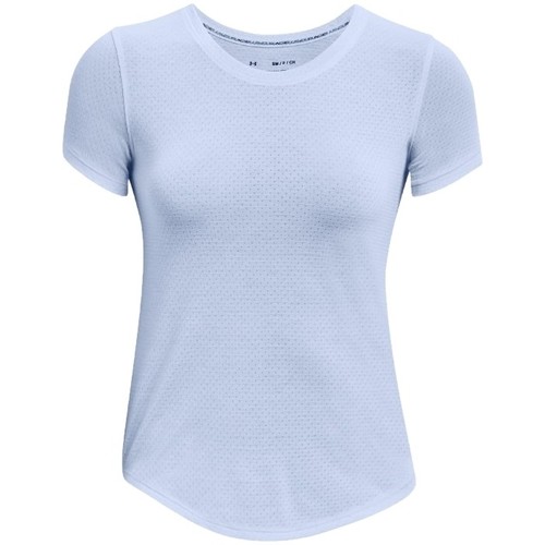 Vêtements Femme Under Armour Jacquard Tshirt Under Armour Streaker Run Short Sleeve Bleu