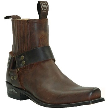 Chaussures Homme Bottes Sendra boots Bottines en cuir vachette ref 04129 Noir