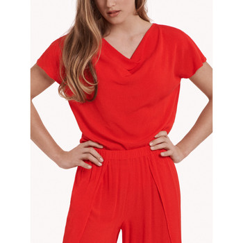Vêtements Femme Pyjama Pantalon Top Manches Lisca Top manches courtes Nice Rouge