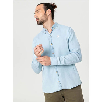 Vêtements Homme Chemises manches longues TBS GINNOCHA Bleu